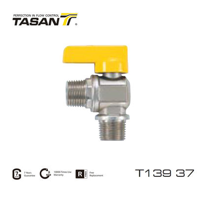 Алюминиевая ручка 1/2 дюйма X 1/2 дюйма латунный газовый клапан Tasan Valves T139 37